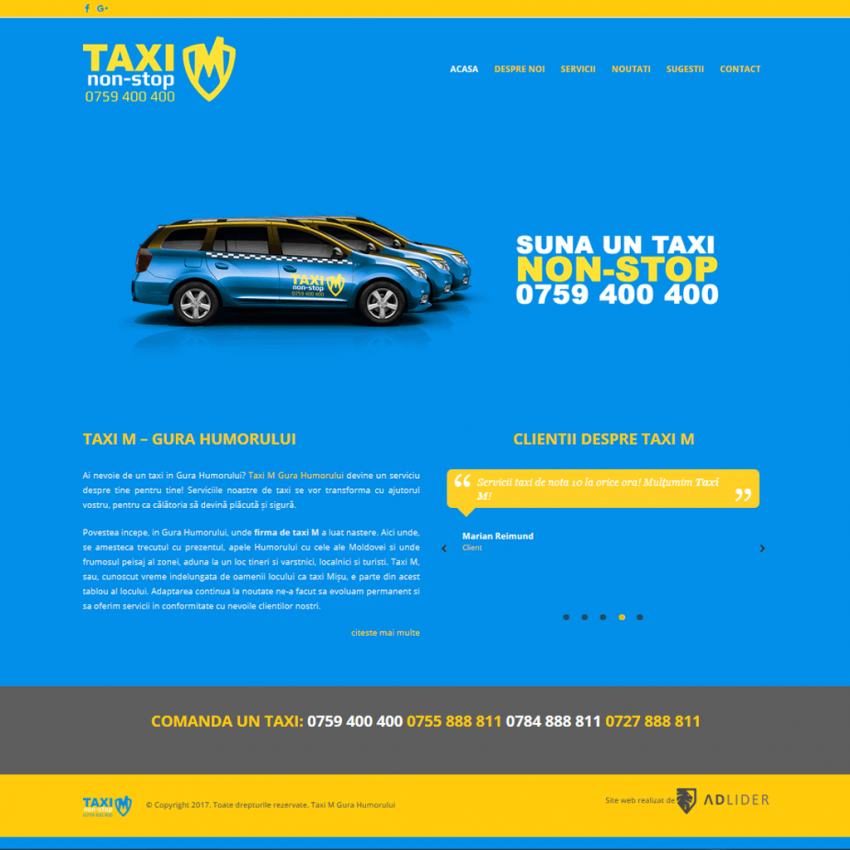 creare-site-web-prezentare-taxi