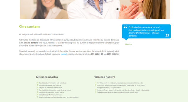 creare-site-web-clinica-dentara-bucuresti