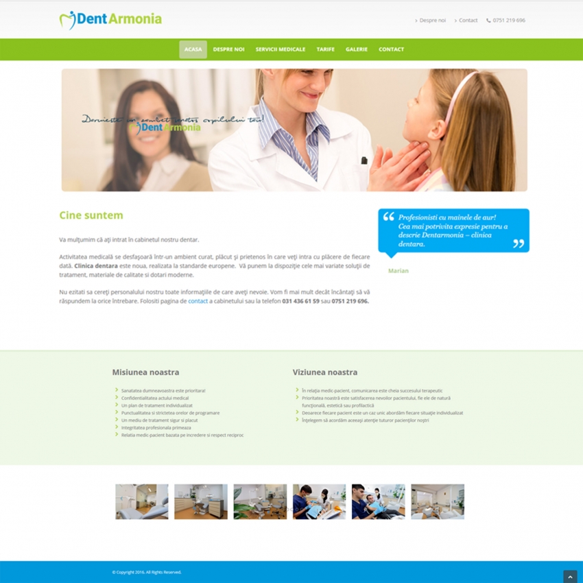 creare-site-web-clinica-dentara-bucuresti
